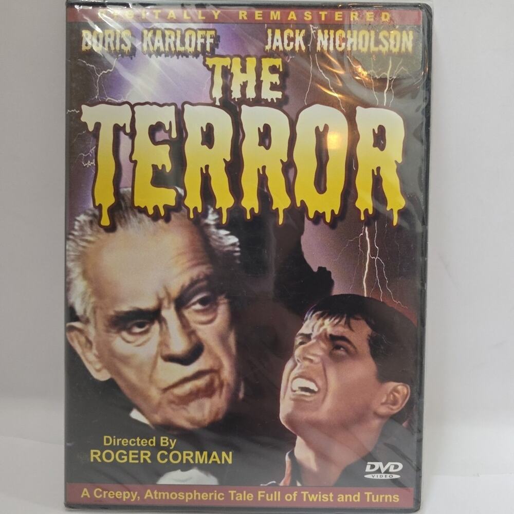 New Sealed The Terror DVD Boris Karloff Jack Nicholson Digitally Remastered